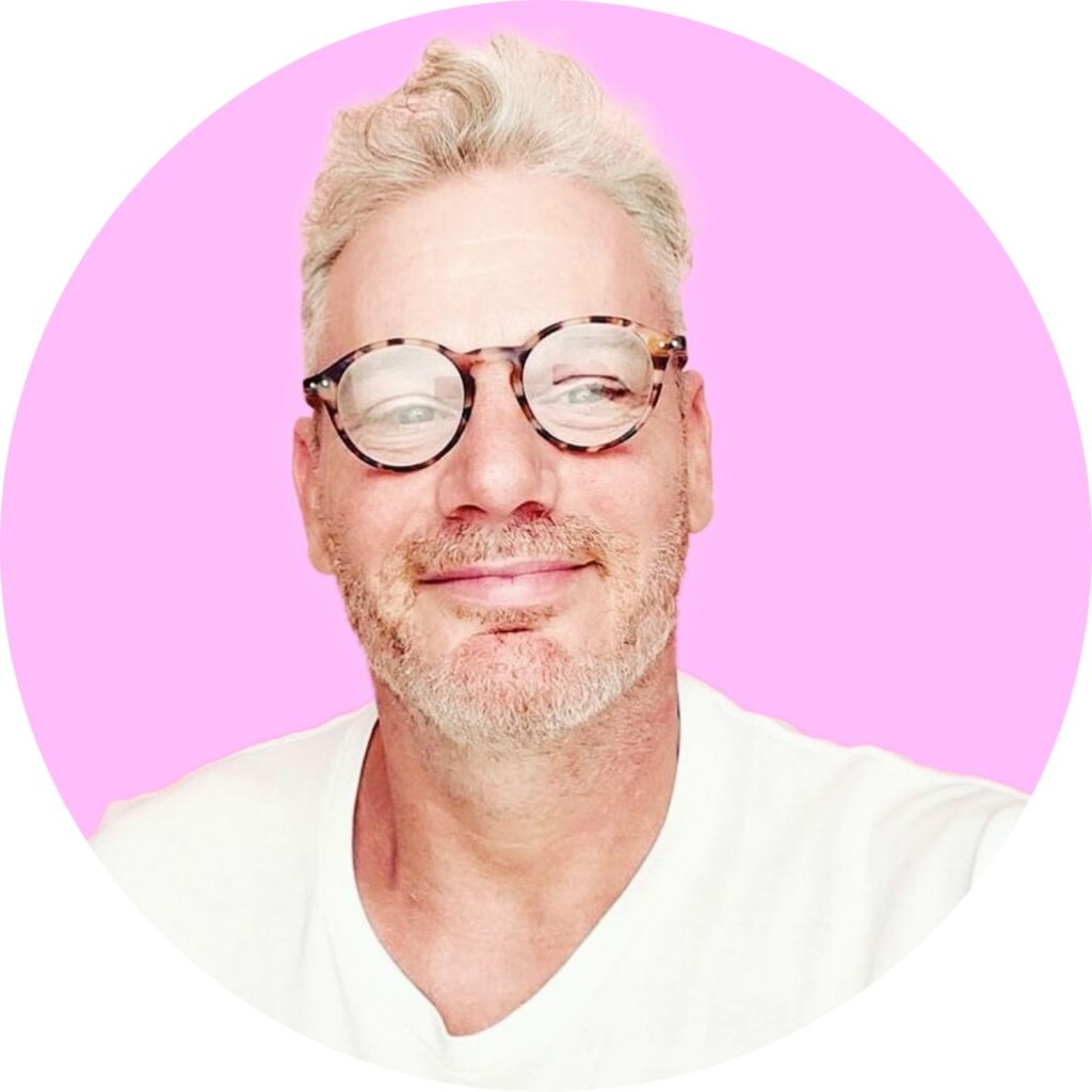 Photoform* founder Myles Formby against a pink background.
